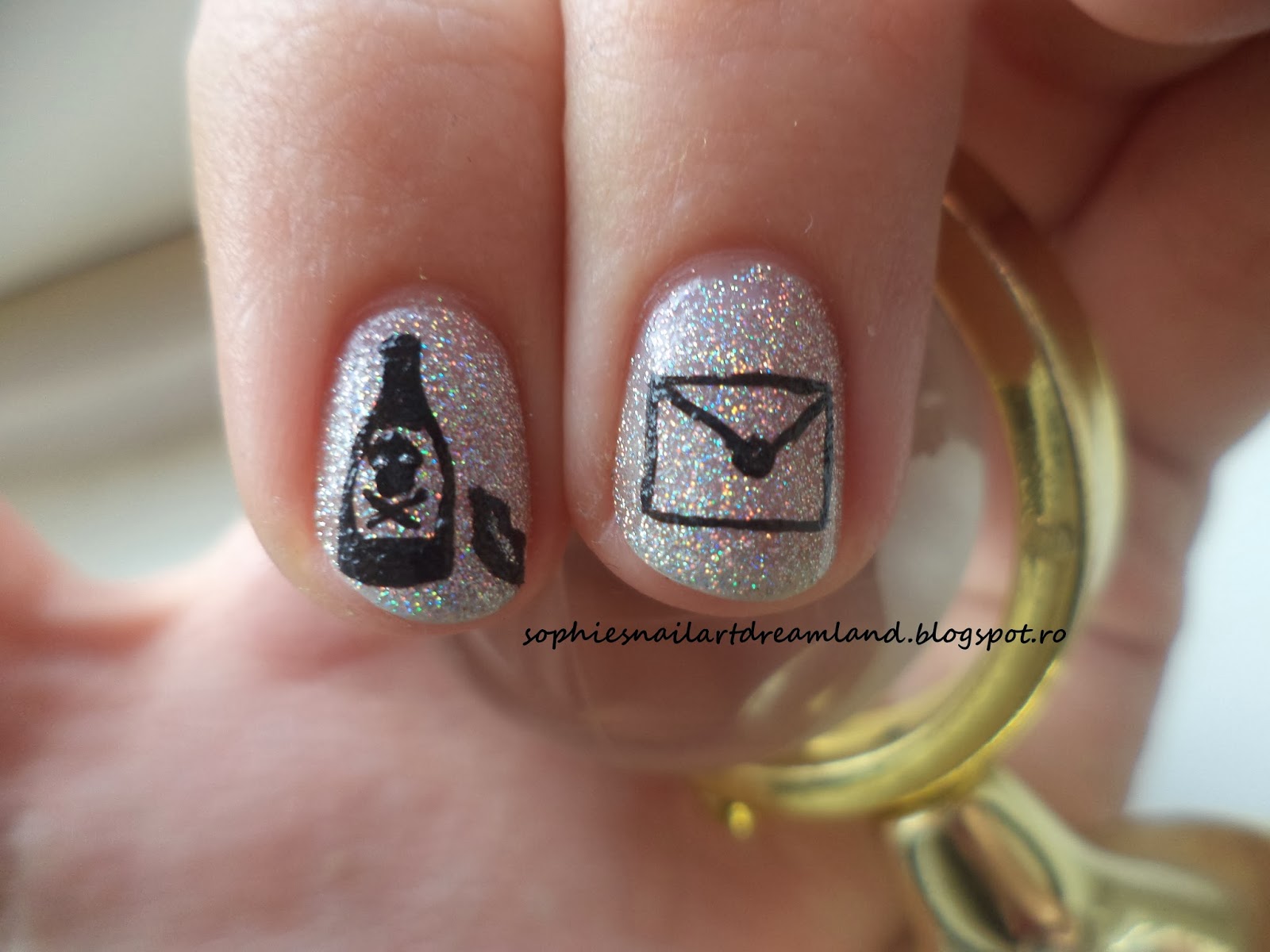 T.P.A Group Challenge 16. Gangster Nails Sophie's Nail Art Dreamland