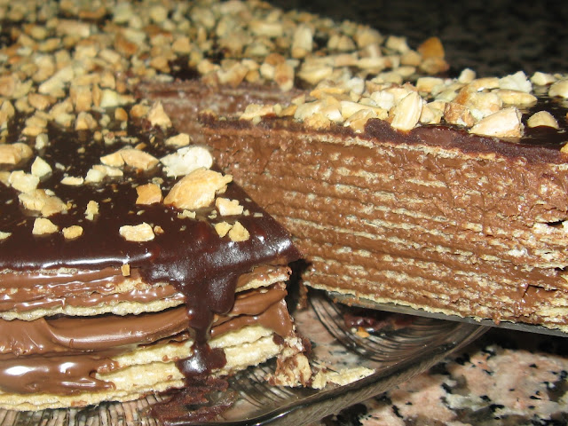 Tarta De Obleas Y Chocolate (huesitos)
