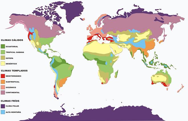 Los factores de clima en España y las zonas climáticas