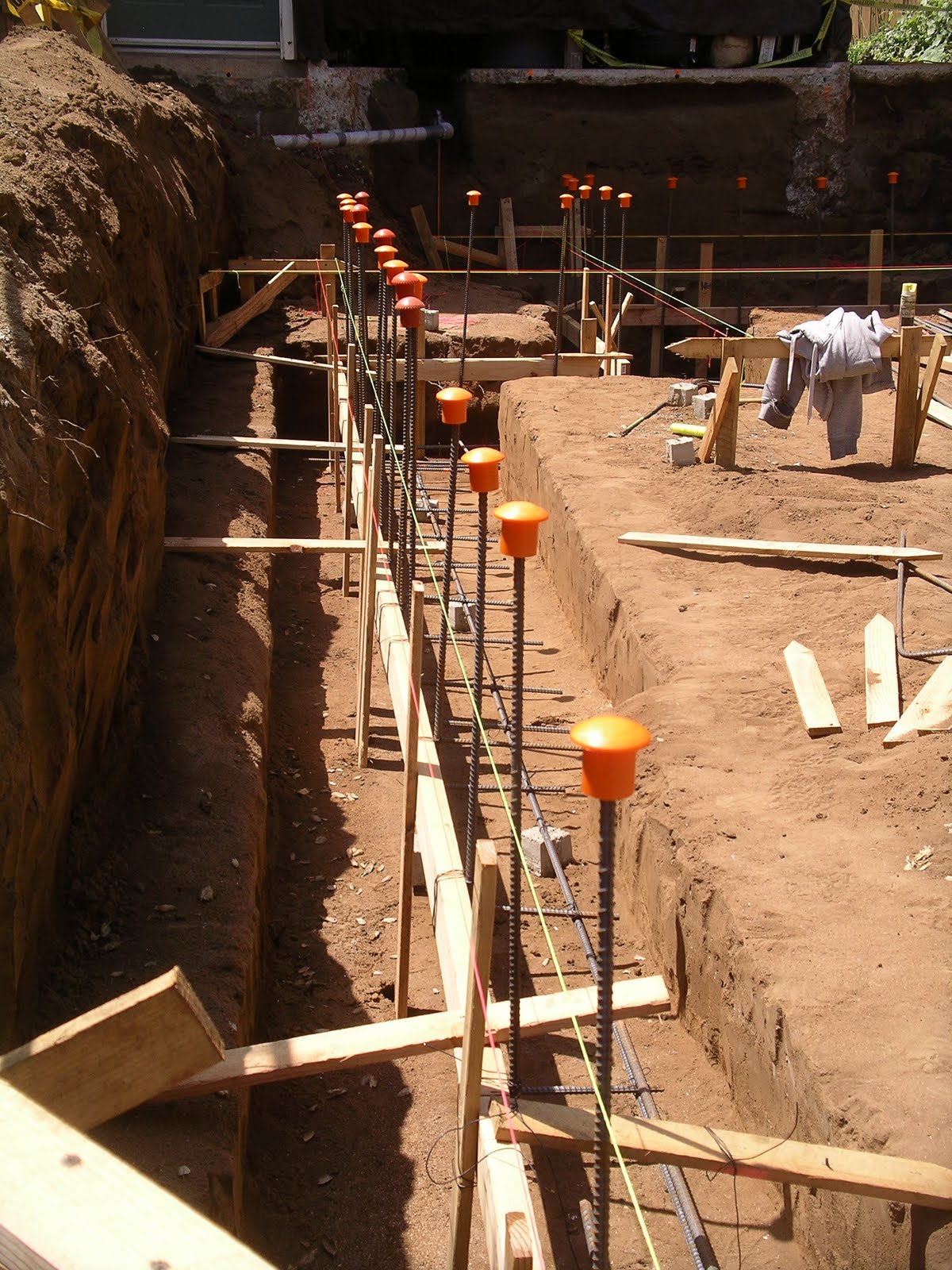 Home Remodeling Step By Step Step 9 Putting Steel in the Footing