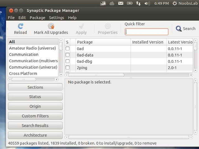 Ubuntu Run Package Manager From Terminal