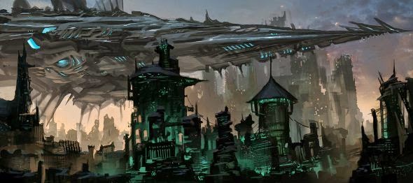 As sombrias ilustrações de fantasia e ficção científica de Alex Konstad Alex Konstad deviantart ilustrações sombrias fantasia ficção científica terror