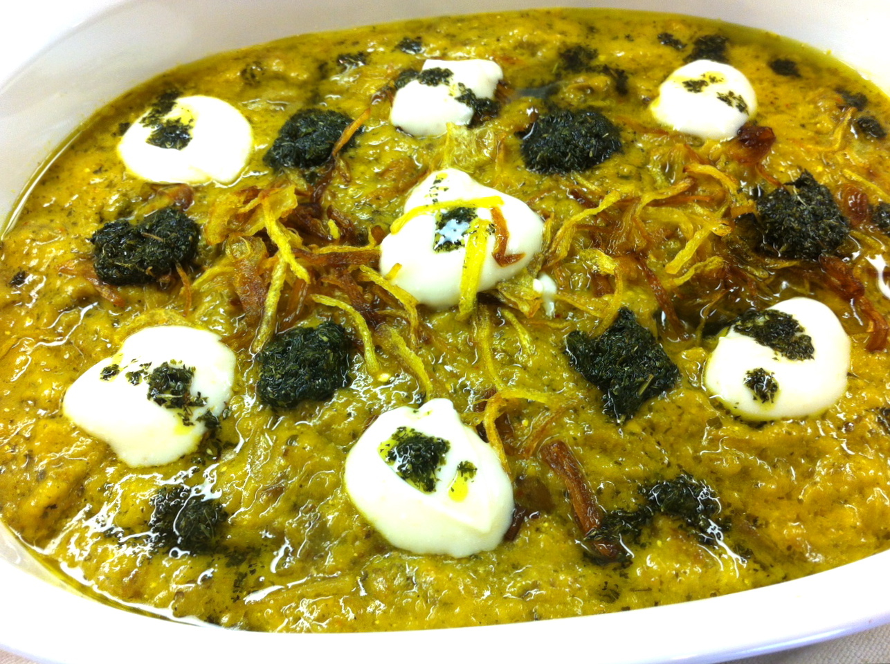 kashkobademjan persian eggplant spread (or casserole) Cooking