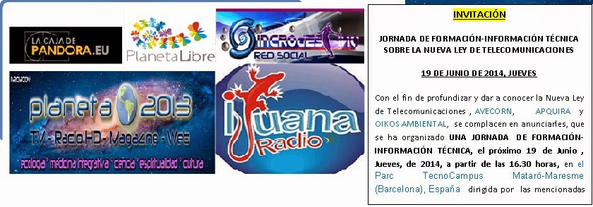 19 de Junio ( Mataró ) – Jornada de Formación-Información Técnica sobre la Nueva Ley de Telecomunic