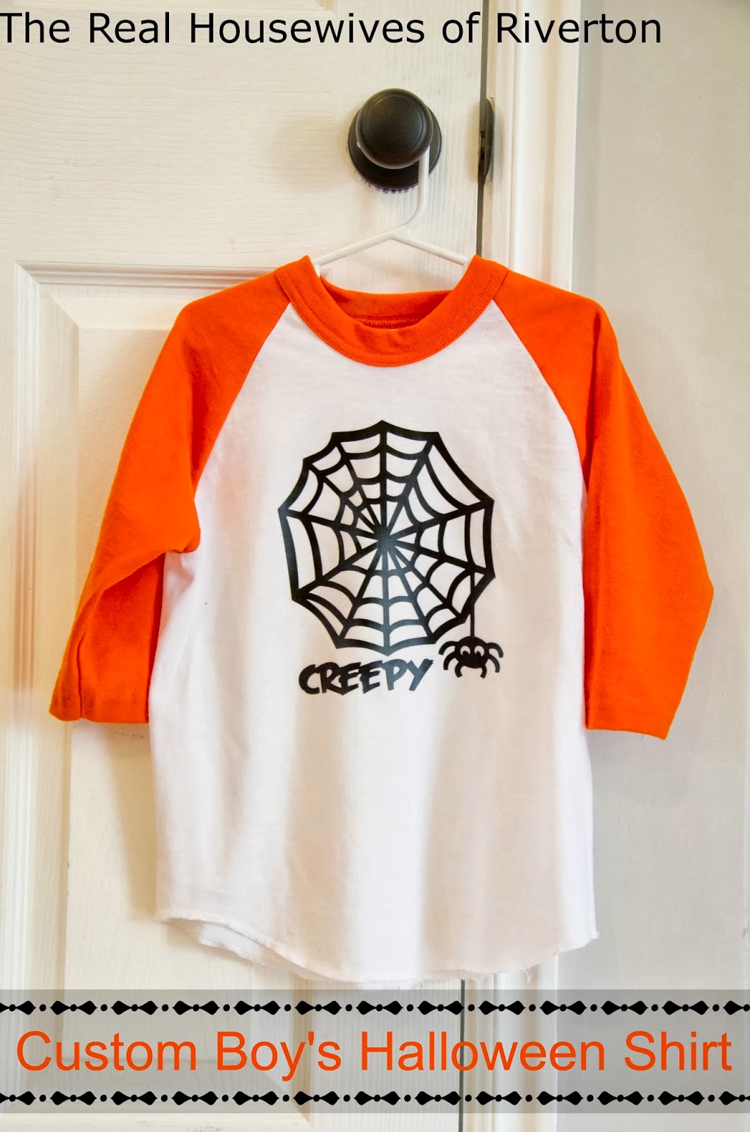 Custom Boy's Halloween Shirt Cricut IronOn Vinyl Housewives of