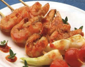 Langostinos picantes a la parrilla recetas