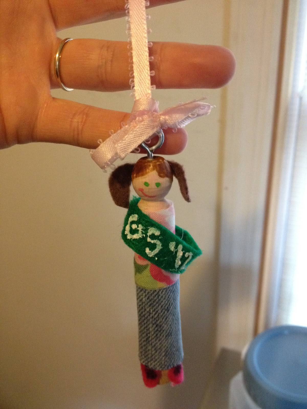 Pinkapotamus Girl Scout Ornament