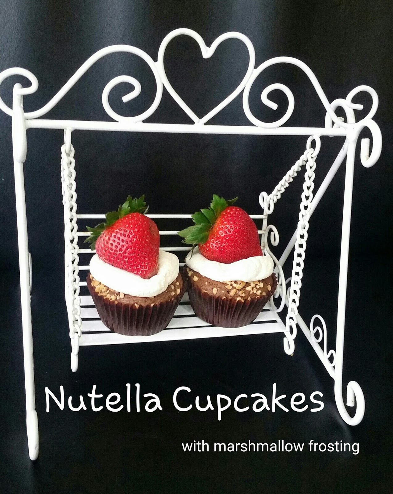 Mrs Minty Cream 38 Nutella Cupcakes with Marshmallow Frosting