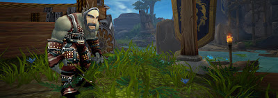 Орк в маске аллианса World of Warcraft
