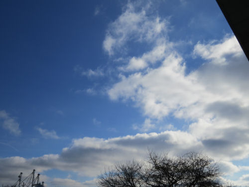 blue skies