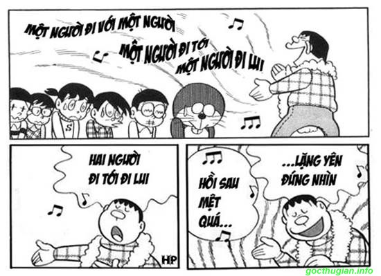 Đôrêmon chế - Một người đi với một người