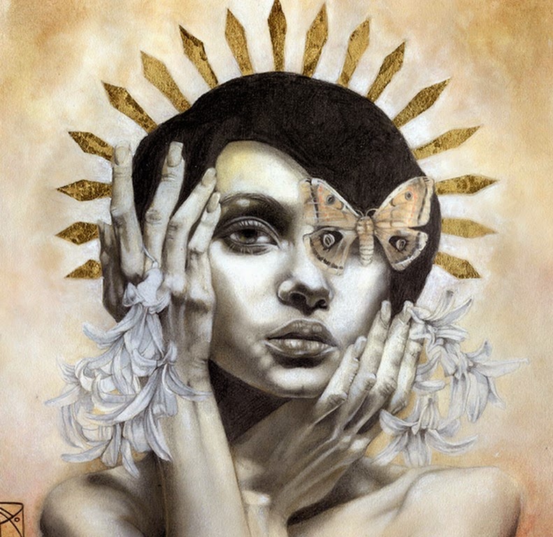 cuadros-modernos-de-caras-de-mujeres-lindas retratos-artisticos-de-mujeres