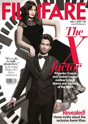 Shahid & Priyanka on The Cover of FilmFare July 2012 Edition