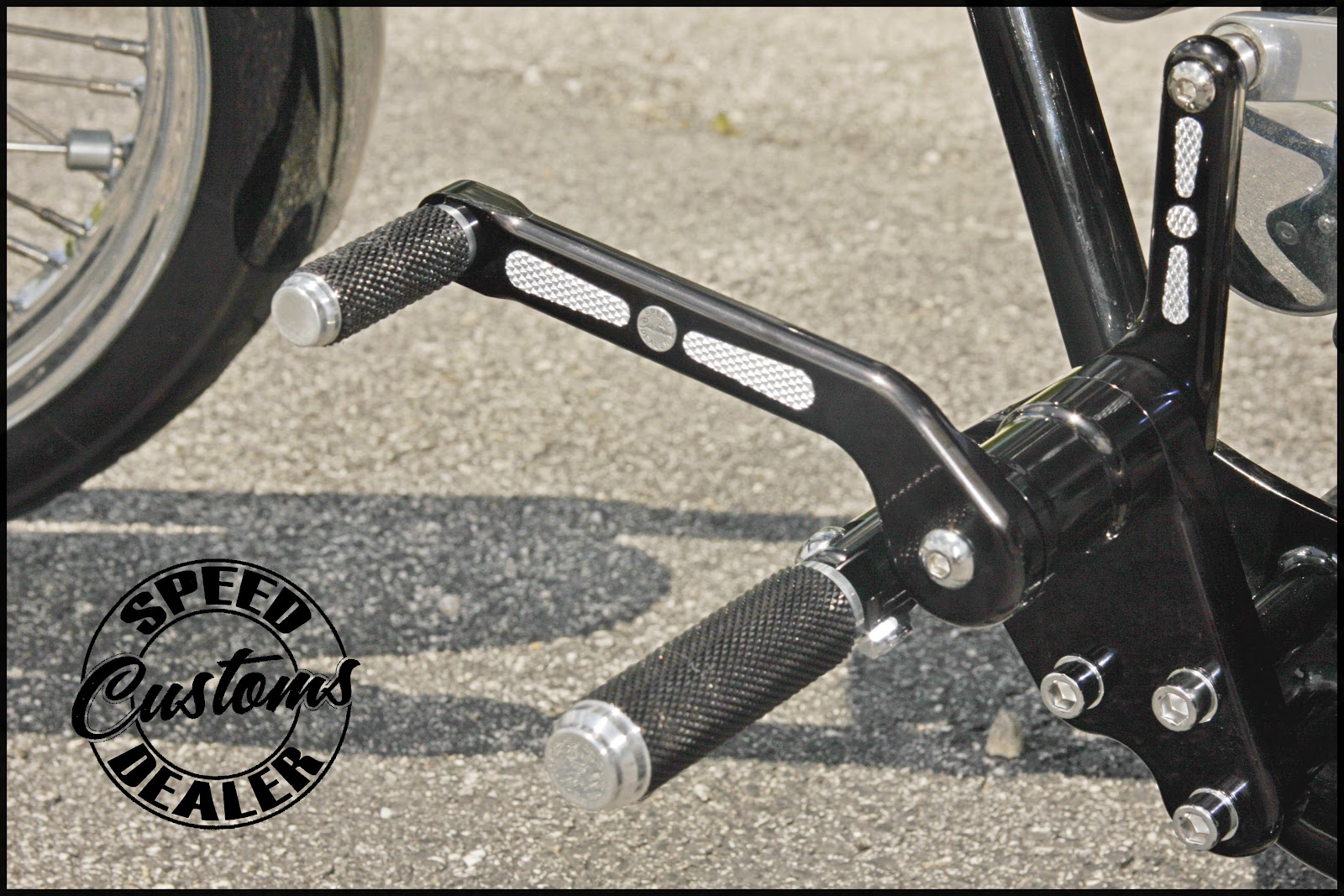 Black/Polished Forward Controls Speed Dealer Customs Custom