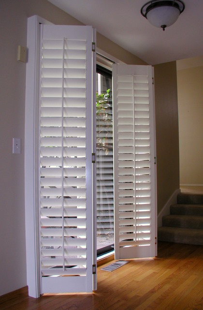 shutters plantation accordion open fold sliding doors window glass door bifold shutter blinds patio windows interior treatments half coverings covering