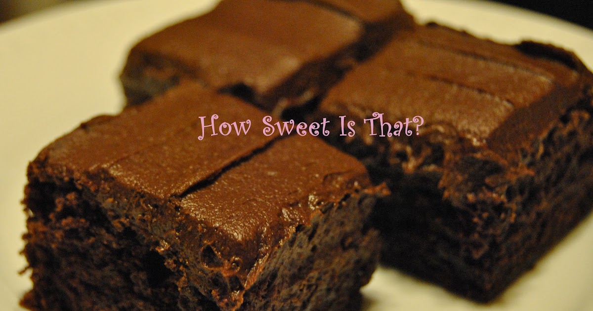 How Sweet Is That? Frosted Fudge Brownies