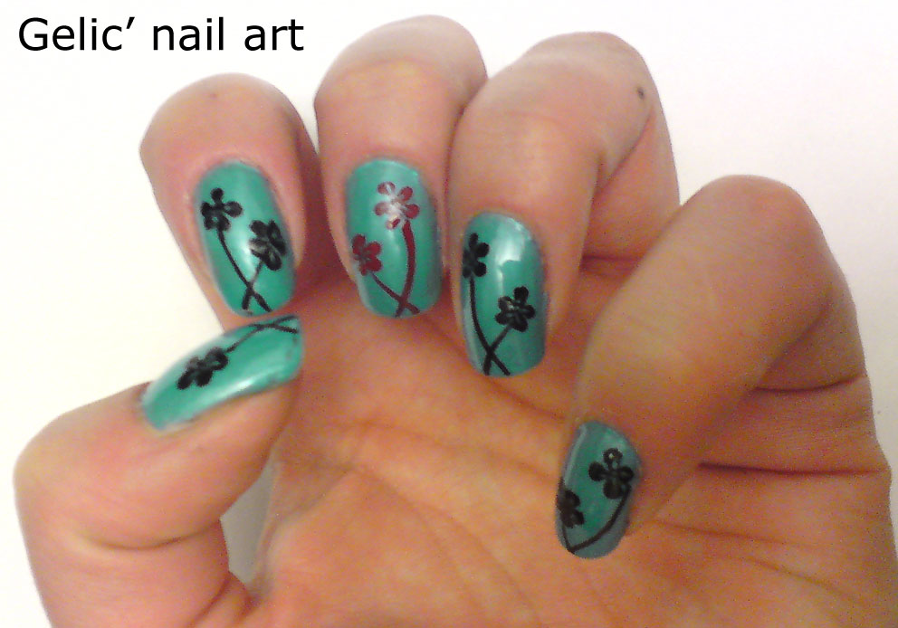 asian finger nail art