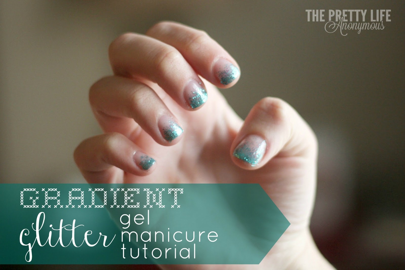 The Pretty Life Girls Gradient Glitter Gel Nails Tutorial