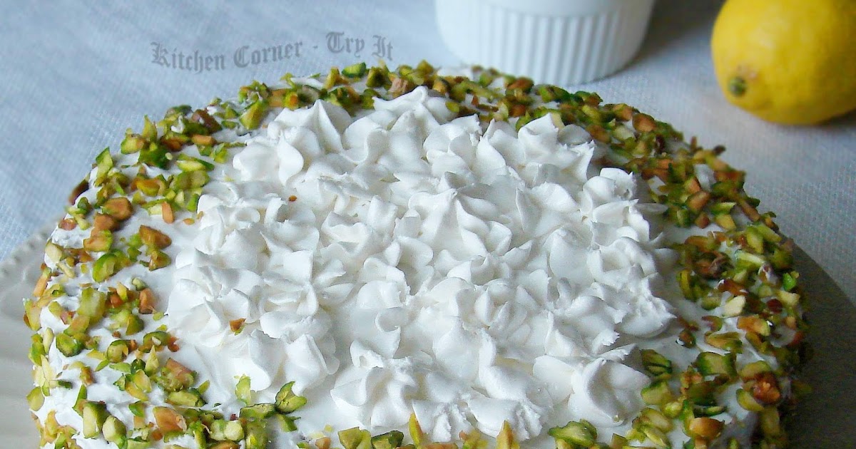 Pistachio cake with Lemon Curd Filling