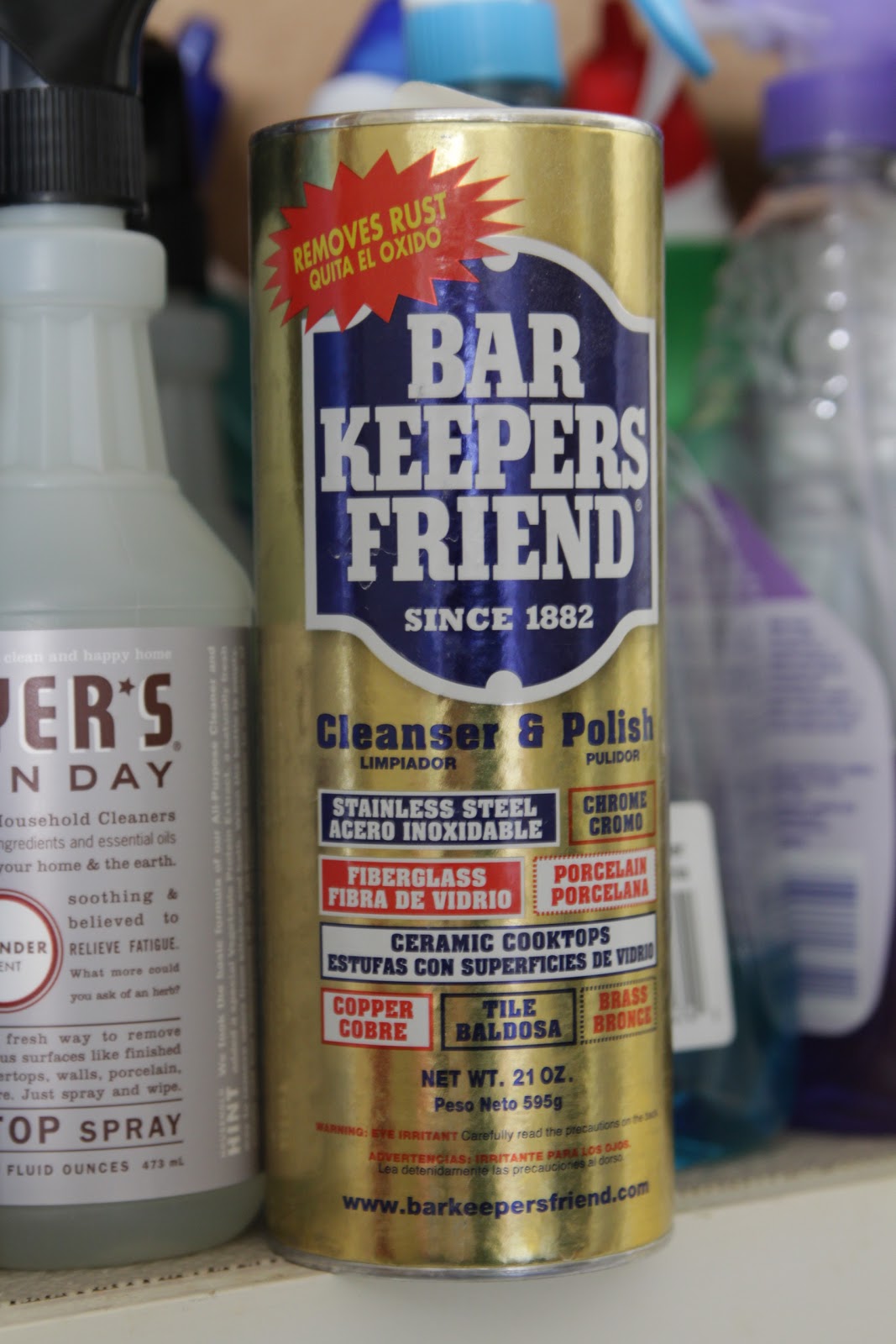 Making a House a Home Bar Keepers Friend...