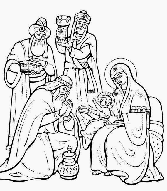 ® Colección de Gifs ®: LOS REYES MAGOS PARA COLOREAR