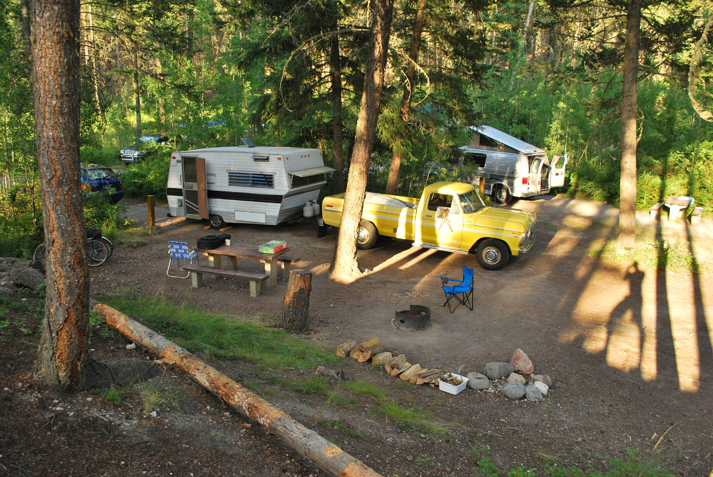 outside of the bubble Aristocrat travel trailer in Canada
