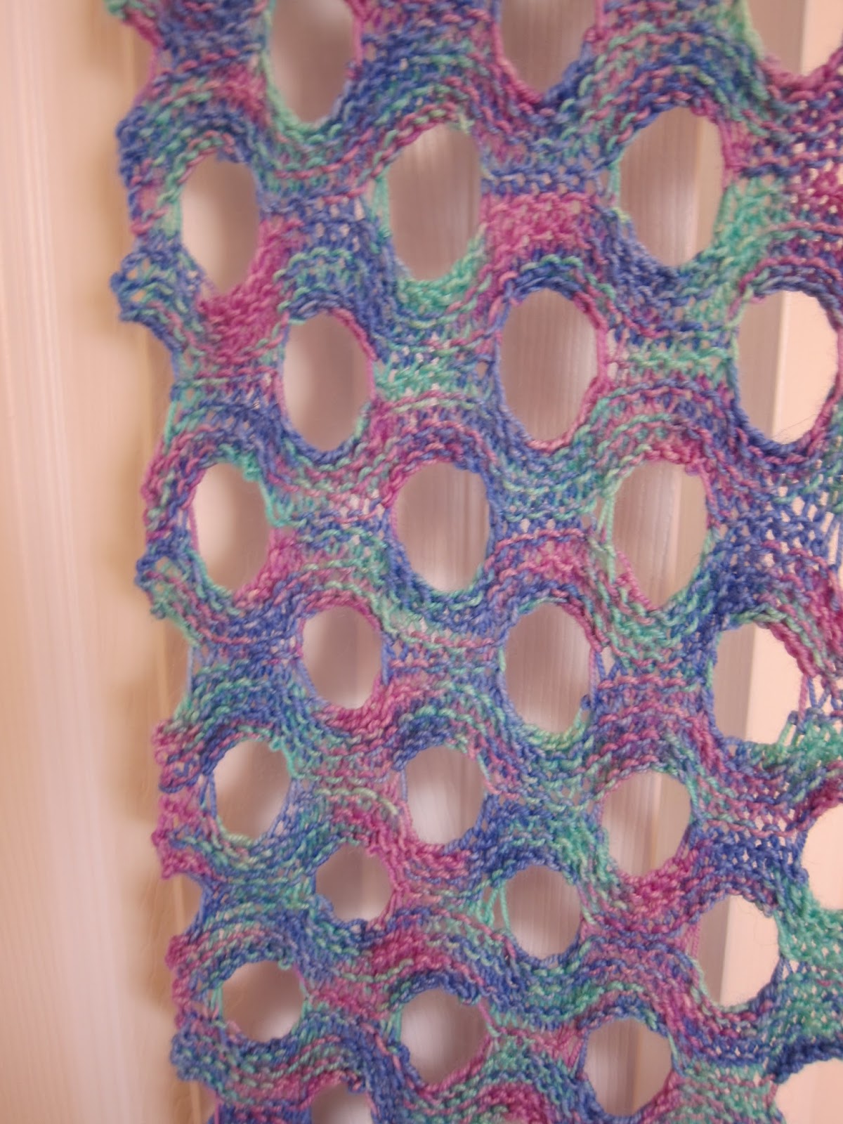 Thinking Out Loud Free Pattern Friday Swiss Cheese Scarf