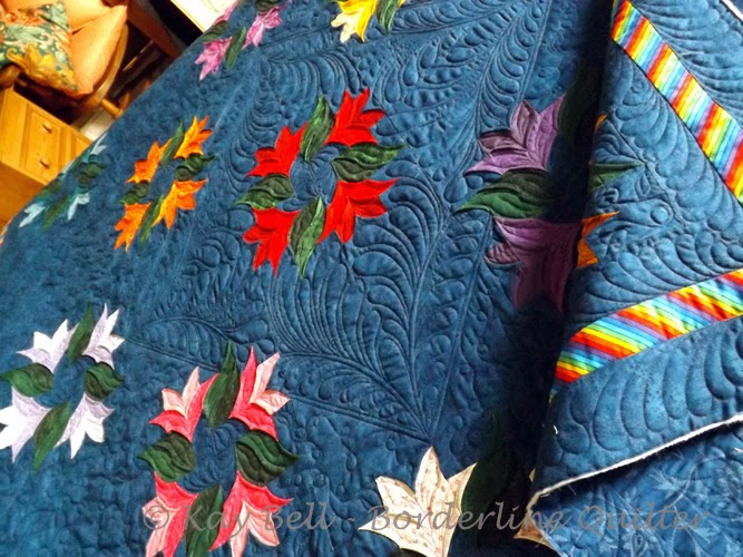 Borderline Quilter 3D Quilts, Mexican flowers....