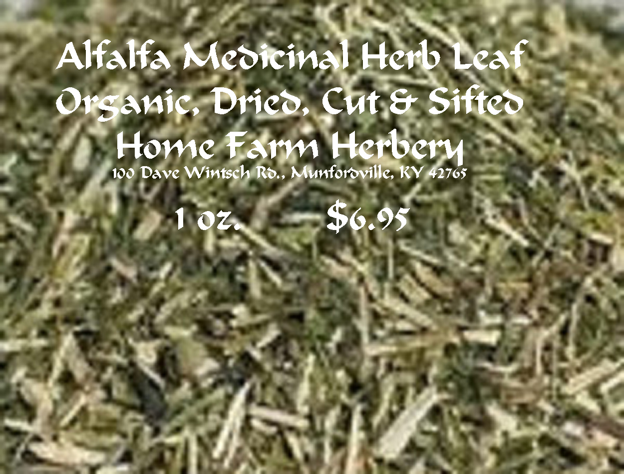 Alfalfa Medicinal Herb Leaf for sale Home Farm Herbery