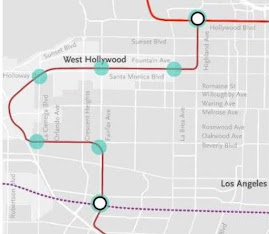 Potential Northern Extension of Crenshaw/LAX Line