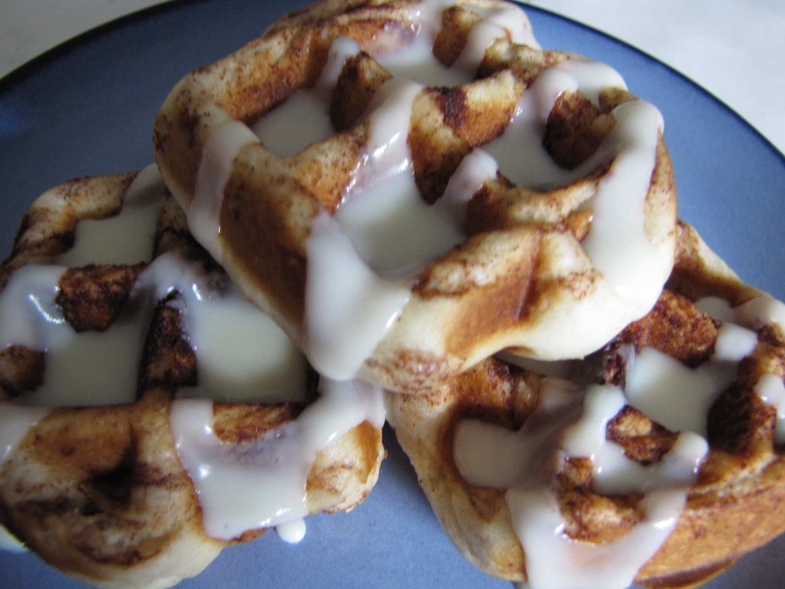 a little of this... Waffle Iron Cinnamon Rolls