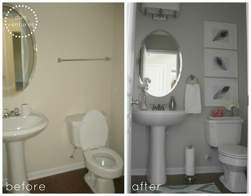 We should really call this post Half Bath Makeover: Part 1, because it title=