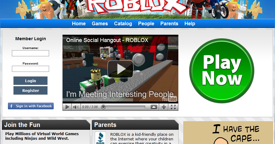 Roblox News New Page For Guests To The Website