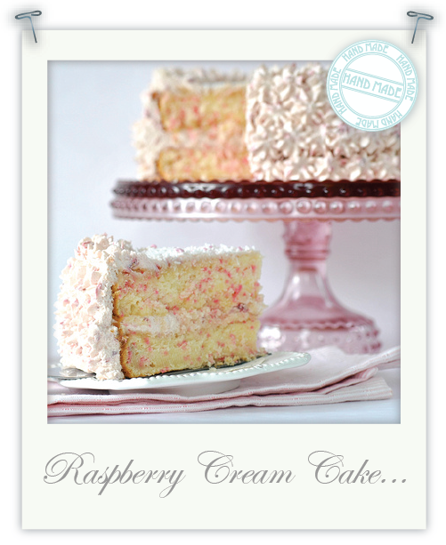 Gluten free raspberry cream sprinkles cake by Torie Jayne Gluten free raspberry cream sprinkles cake