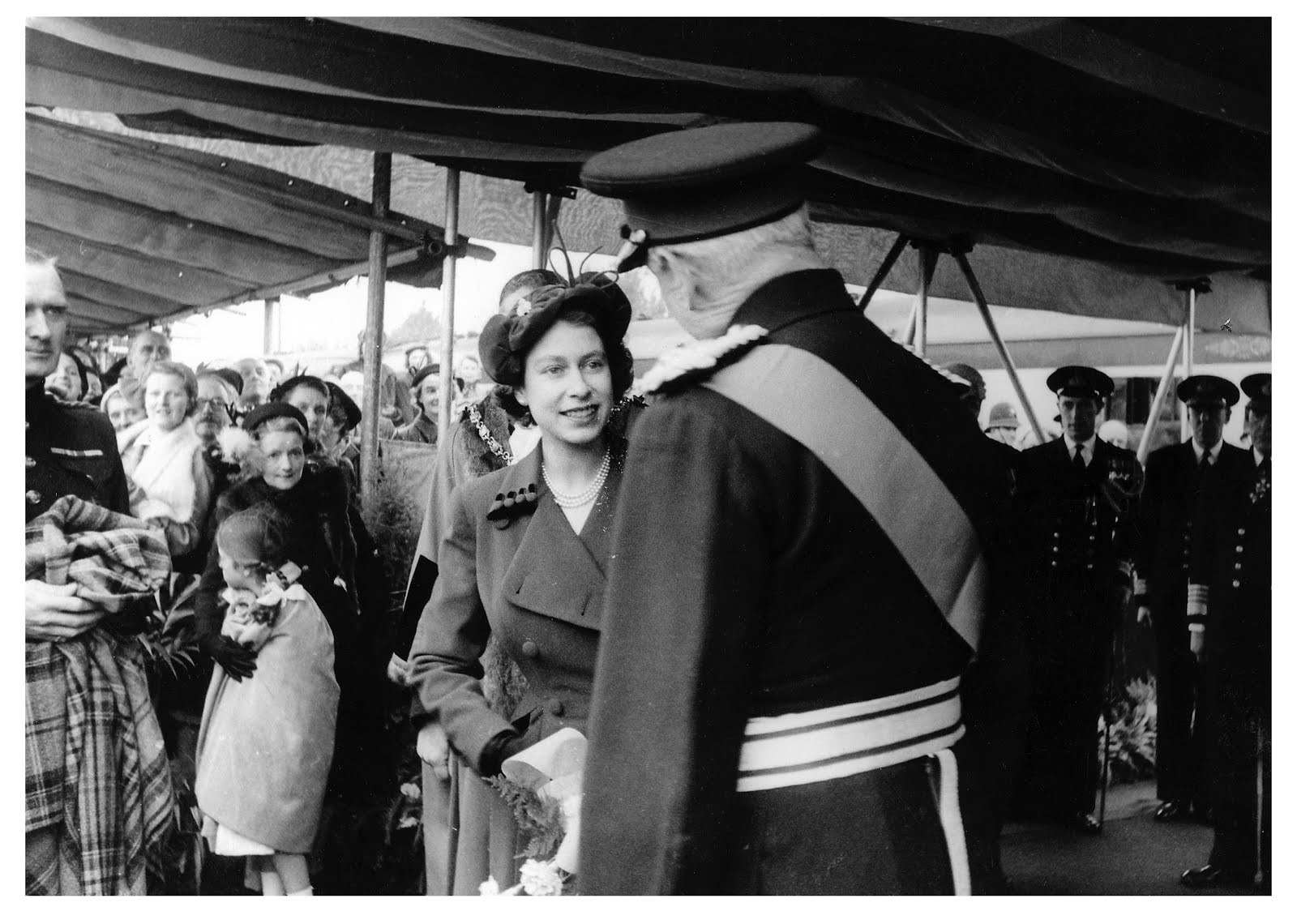 The Queen at Fort Brockhurst 1952