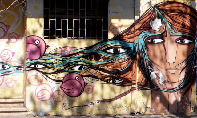 street art santiago de chile patronato bellavista graffiti arte callejero