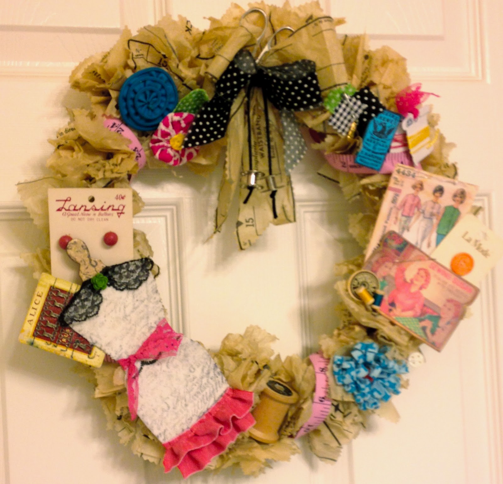 Artful Musings "Sew Artsy" Wreath