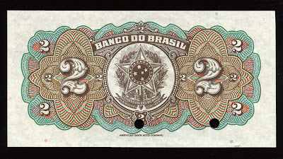 Cédula Banco Brasil Dois Mil Reis