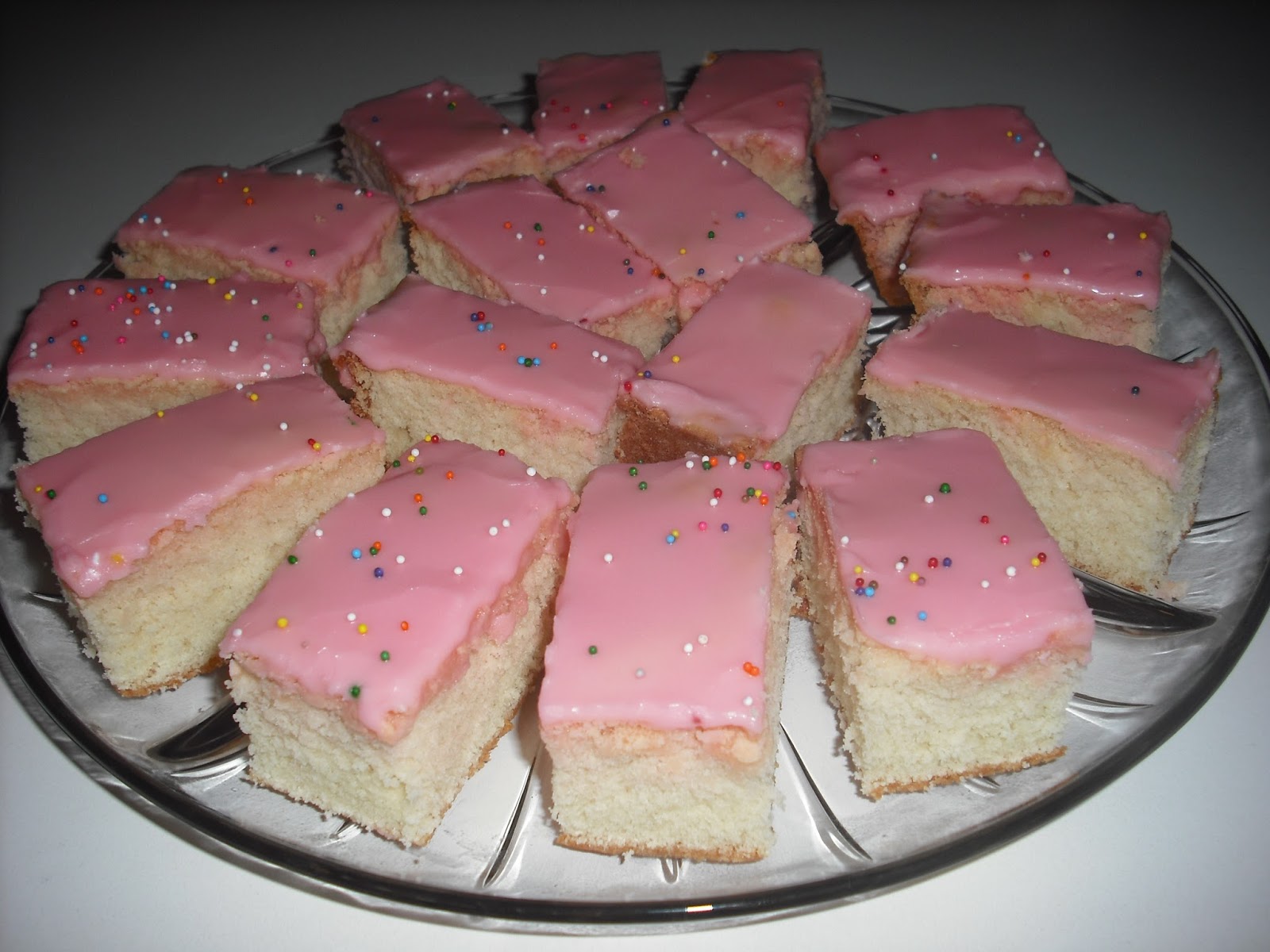 Recipe Marketing Snack Cake With Pink Icing