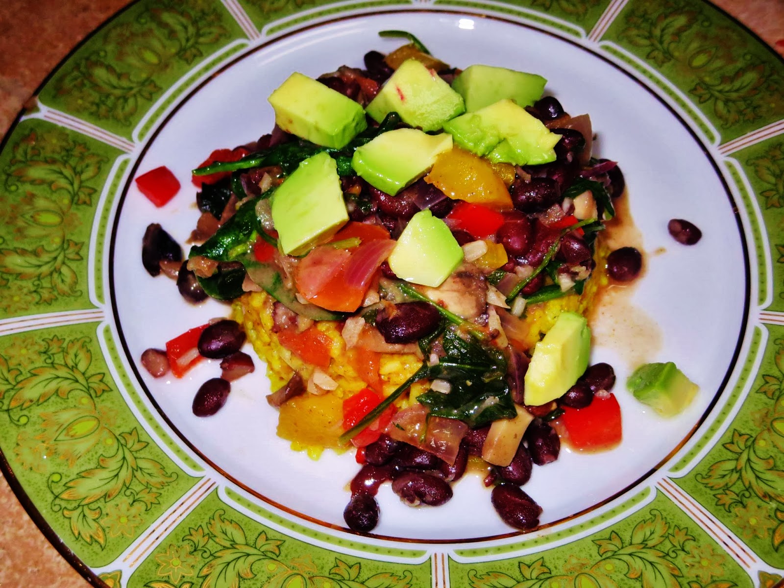 Susan Hawke Black Beans Vegetables with Coconut Rice