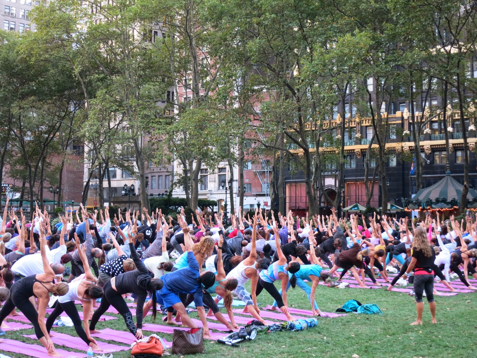 Bryant Park Blog Bryant Park Yoga Returns to the Park, Debuts New
