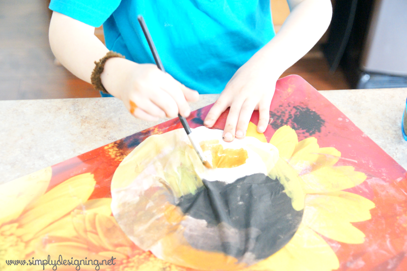 painting coffee filters