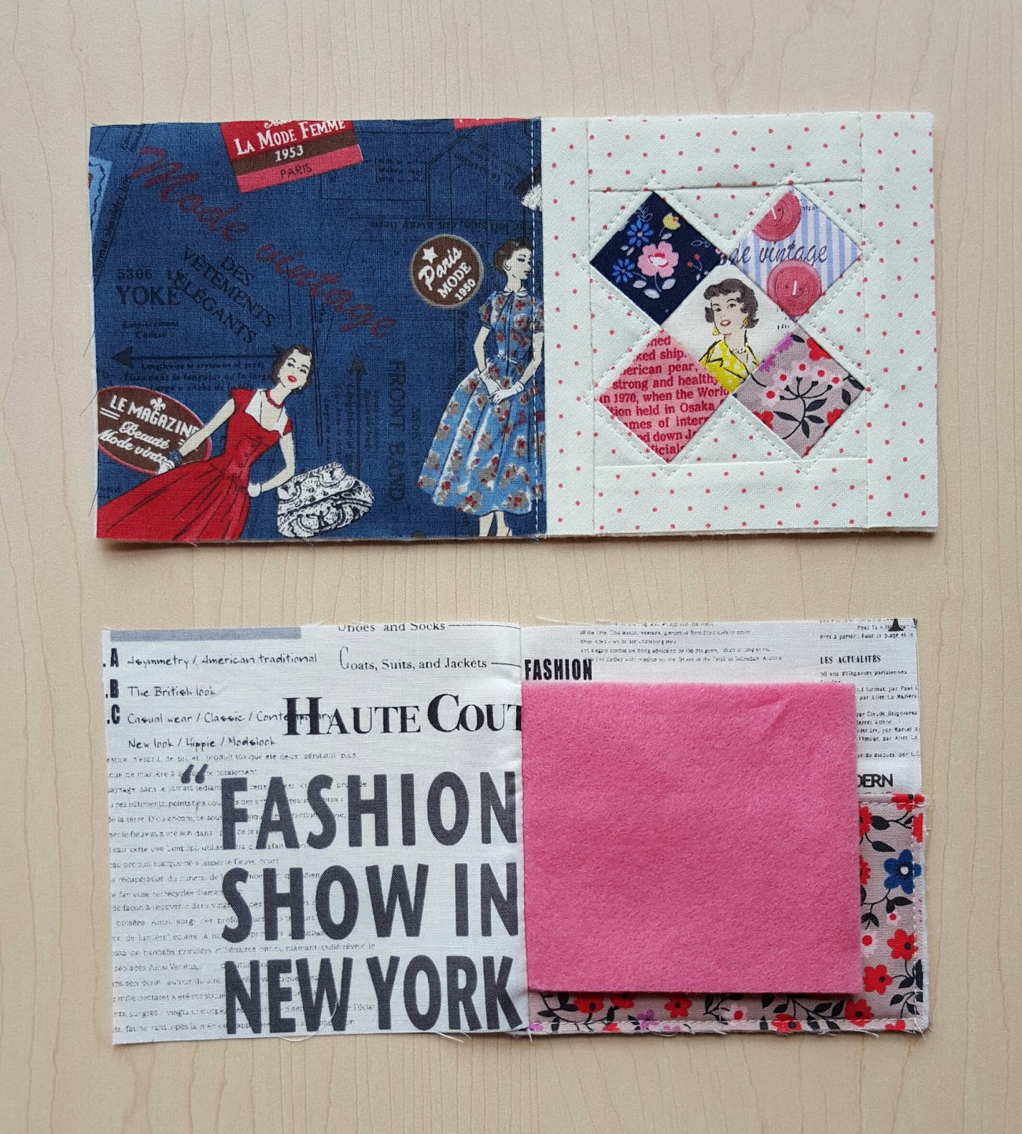 Fabric Mutt Pocket Mending Book Tutorial