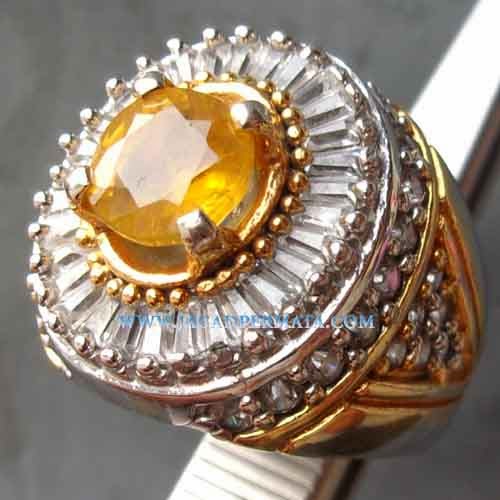 Batu Permata Safir Yellow Ring Tupper Batu Permata Safir Yellow Ring Tupper