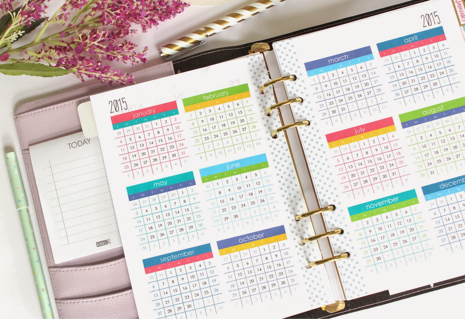 tinysandtea shop update 2015 daily planner printable daily calendars 2015 printable