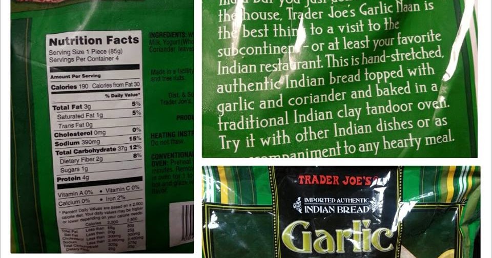 Shannon's Lightening the Load Trader Joe’s Garlic Naan