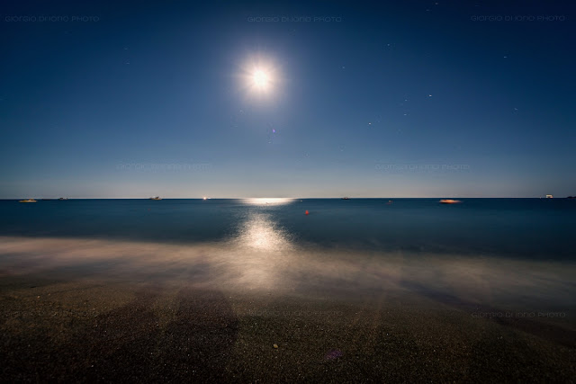 Luna, Spiagggia dei Maronti, Moonlight, La luce della Luna, Maronti 's Moonlight, Foto Ischia, 
