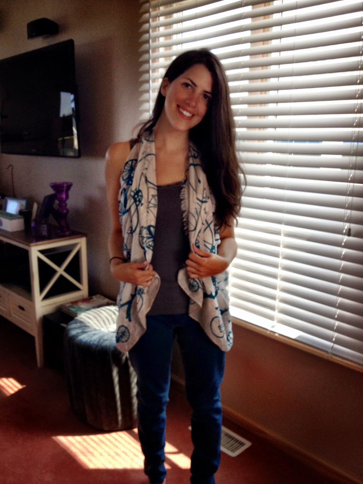 Sans Scrubs How to Wear your scarf as a vest