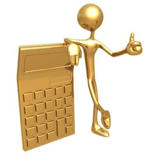 Calculadora de Ouro Dinheiro Imagem de Pessoa Dourada
