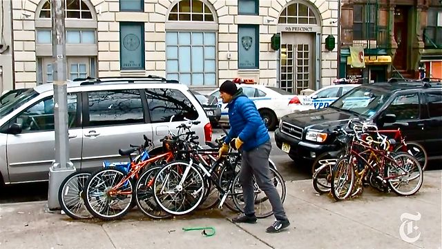 Ladrões de bicicleta não são presos em Nova York